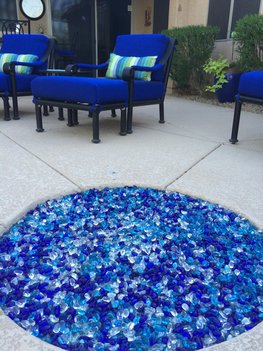 AZBackyard's tweet photo. Why would you settle for old-school, boring lava rock in your firepit or inside fireplace? Get custom fire glass in a variety of colors to take your style to the next level: https://t.co/9wpmGdEWMR https://t.co/kTchmaimCf #custombackyarddesigns https://t.co/vryWswPr41
