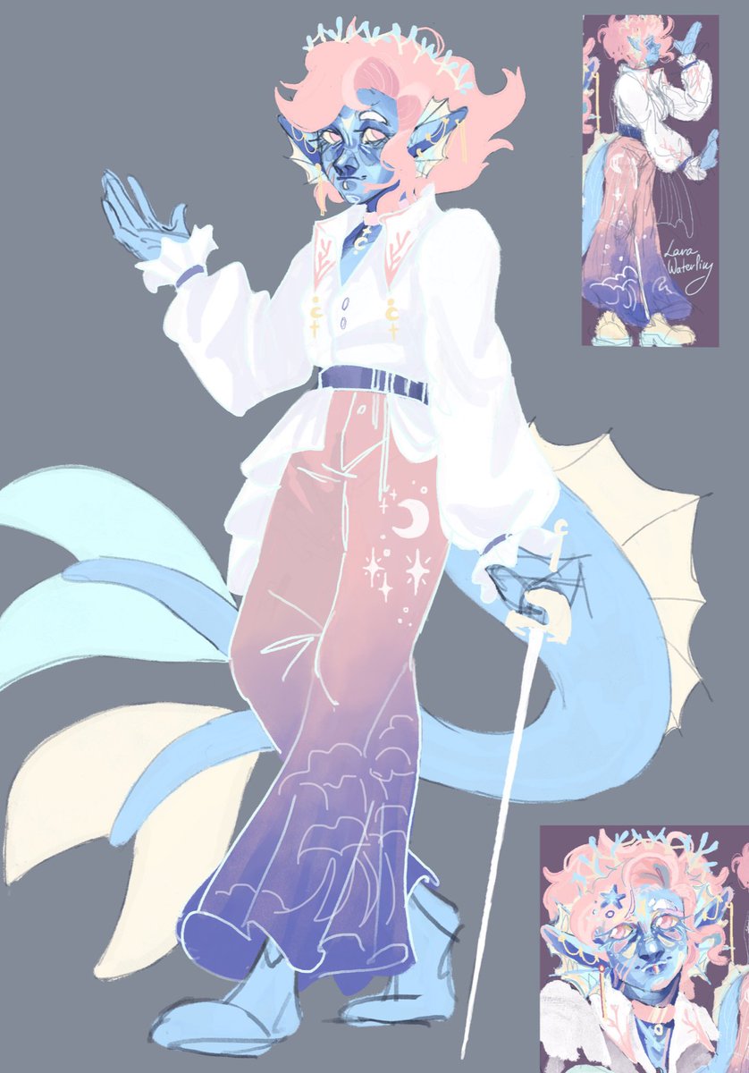 Some_One_Cute's tweet photo. @diwauek Hello✨🌸
(AND OMG! SEF’S ORIGINAL OUTFIT IS AMAZING *0* Yay for the waves on the pants, my girl in her original outfit also has such) https://t.co/PAHtcY9DVw