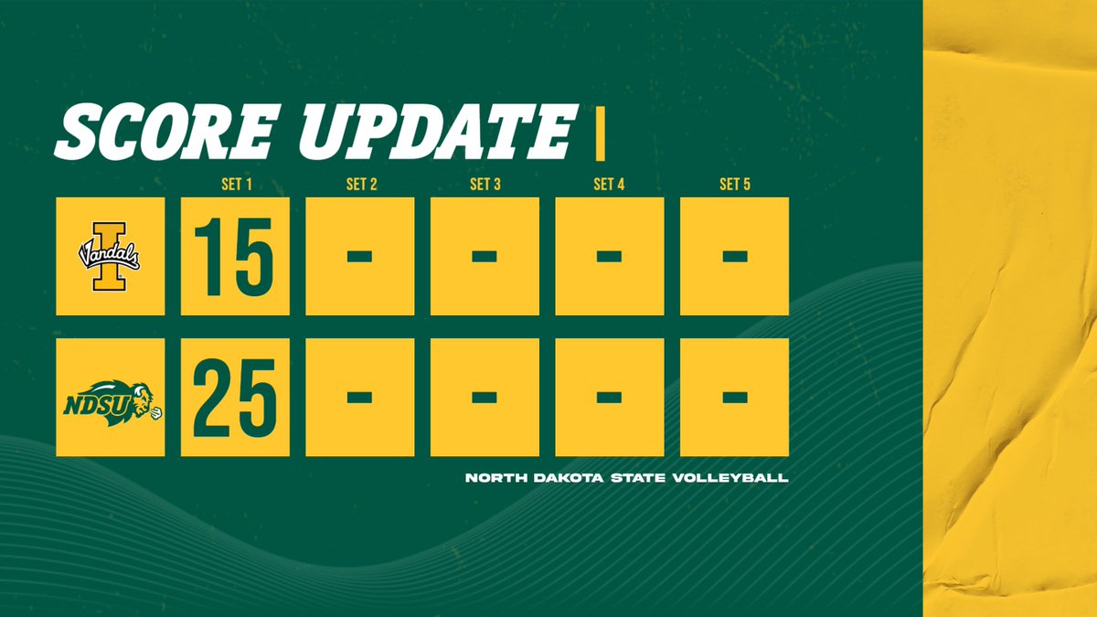 Some efficient hitting in the first frame! The Bison notched a .455 hitting percentage 🎯