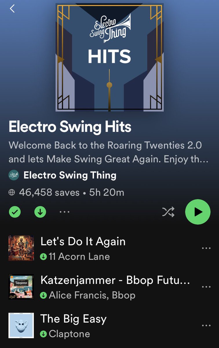 11acornlane's tweet photo. Many thanks @electroswingt for adding our new track « Let’s Do It Again » to two of your awesome playlists! ❤️🙏

https://t.co/Z04XWQfK1r https://t.co/Ky6YS3AyGU