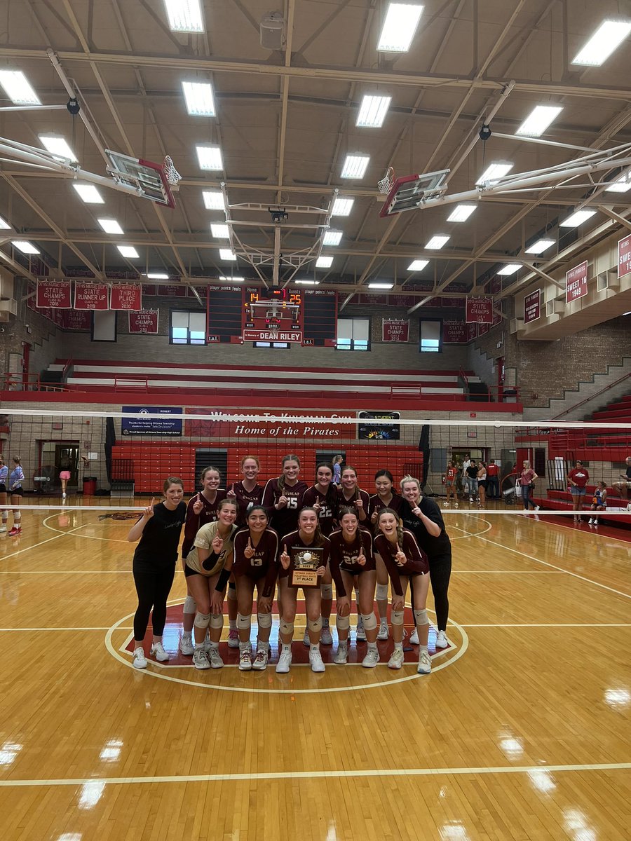 DunlapAthletics's tweet photo. Dunlap Volleyball wins the Ottawa Invite by going 4-0 and revenging Tuesdays lose to Ottawa!! Congratulations ladies!! https://t.co/fmlOQCmdiM