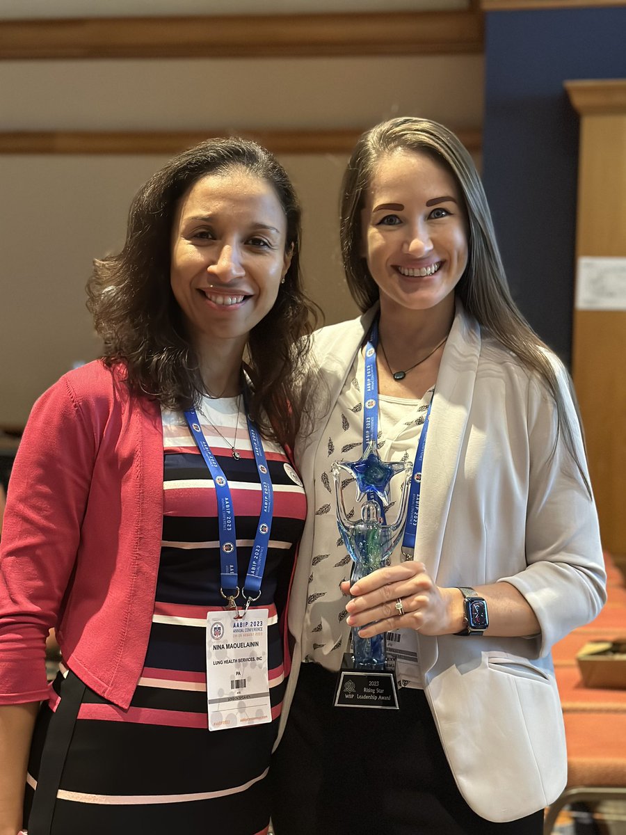 Congratulations to <a href="/aggie07girl/">Audra Schwalk, MD MBA</a> on her Rising Star and Distinguished Service awards at #AABIP2023! <a href="/UTSW_LungLadies/">UTSW Women in Pulmonary and Critical Care</a> @UTSWNews