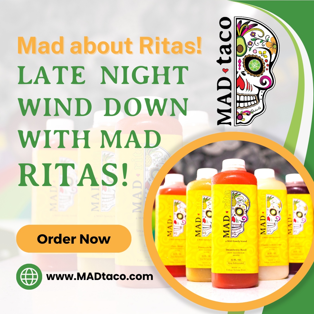Did you know you can order our Rita flavors to go and have them on demand at your home? You do now. MADtaco.com