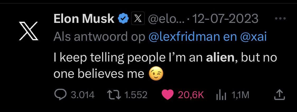xaea51's tweet photo. @elonmusk @astro_greek Are you an Alien? @elonmusk https://t.co/lCvzRgjx6c