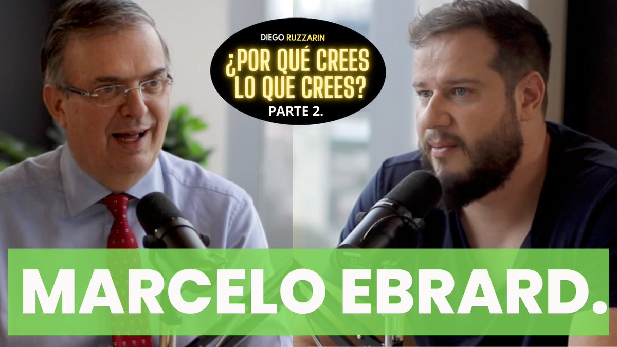 Segunda parte de por qué crees lo que crees? con Marcelo Ebrard. Estreno en YouTube ya:

youtu.be/83V2AoAgsTI?si…