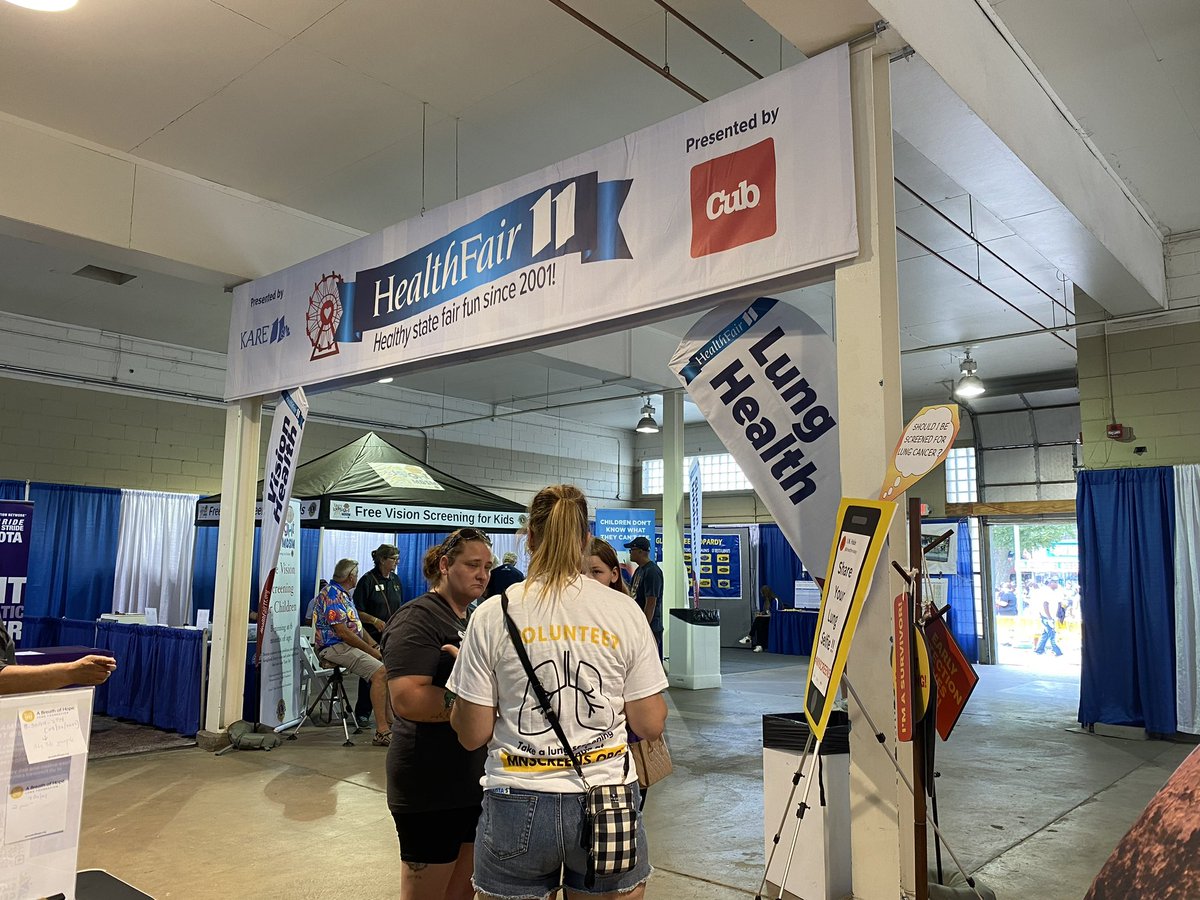 rjanders1020's tweet photo. #mnscreens 
#mnstatefair
#ABOH 

SCREENING SAVES LIVES!! Come to the KARE11 HealthFair Building at the MN State Fair to learn if you would benefit from lung cancer screening!! https://t.co/F2xChSW6c7