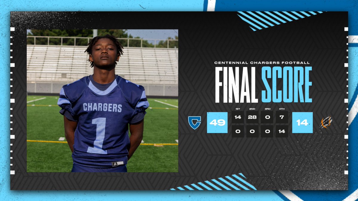 That's a Charger victory!  49-14 #IfItAintBlueItAintTrue #FullyCharged