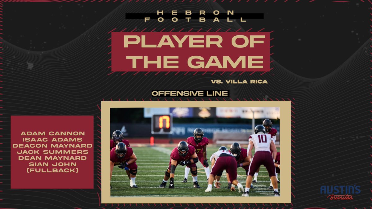HebronLionsFB's tweet photo. Check out our Players of the Game for week 2⬇️

🏈Player of the Game: The Offensive Line
🏈Offensive Player: Devon Caldwell
🏈Defensive Player: Simeon John

#GoLions https://t.co/5tLSfN2ydg