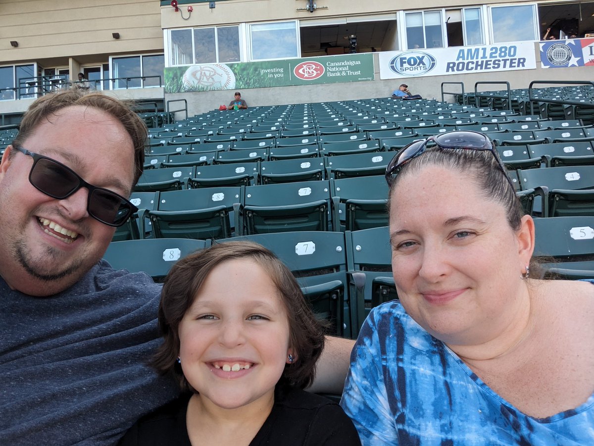 Balinskio's tweet photo. @RocRedWings #rocthesummer. Allie's first Redwings Game!!! https://t.co/yM2ejs8JxM