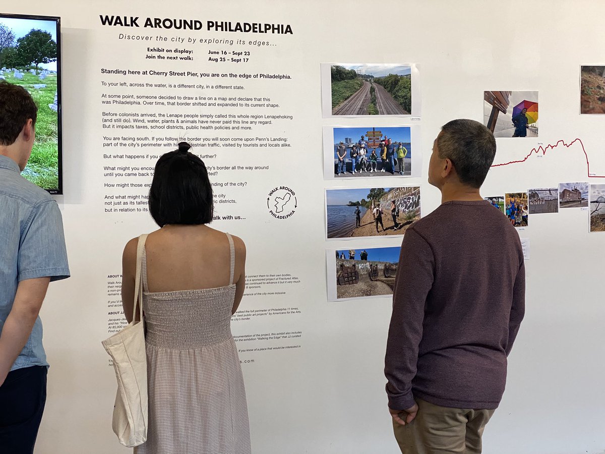 WalkAroundPhila's tweet photo. Two segments done and SO MANY more opportunities to connect to #Philly’s edge this month, from @cherrystpier exhibit to happy hours to virtual @fringearts events to just added bonus perimeter walks on Sept 23rd. Some segments waitlisted, still room for others! https://t.co/zxPSqSCrCF