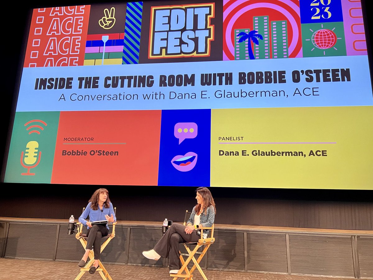 One of Dana’s mentors was the late great Artie Schmidt, meeting while working on The Birdcage. #EditFest