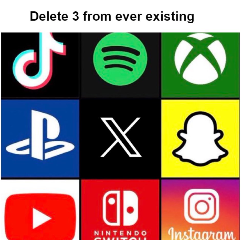 Snapchat, Tik Tok, Nintendo Switch