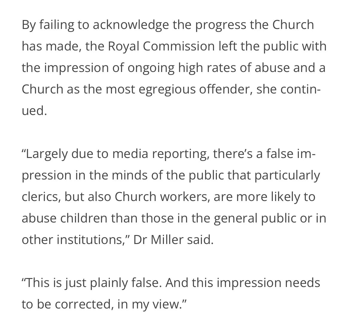 watchincatholic's tweet photo. Dr Virginia Miller has published a book that uncovers some of the shortcomings of the Royal Commission. Her research into national abuse enquiries was expected to confirm her beliefs about her failings of the Catholic Church but she found other things https://t.co/4dmYPjZgej