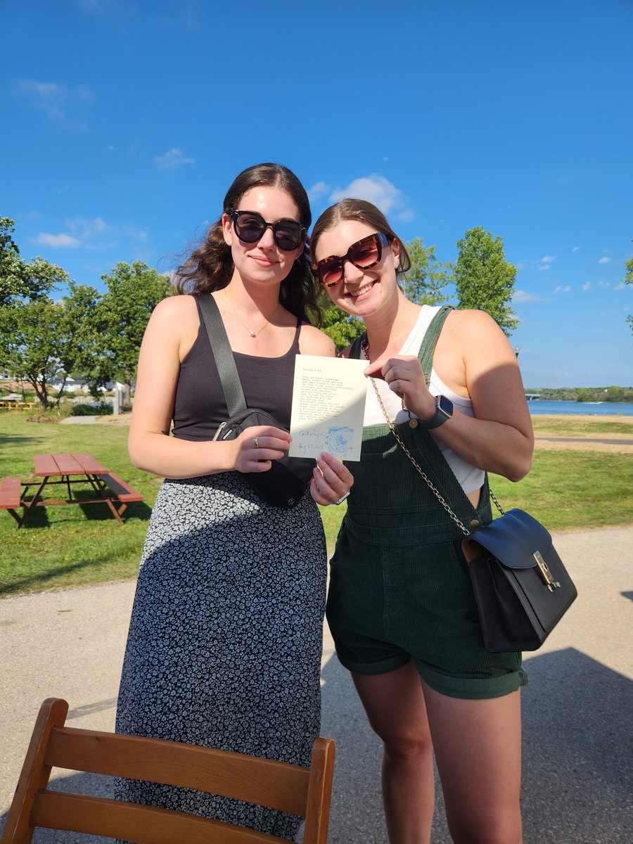 Poems about people, and blue skies and clouds in the background.