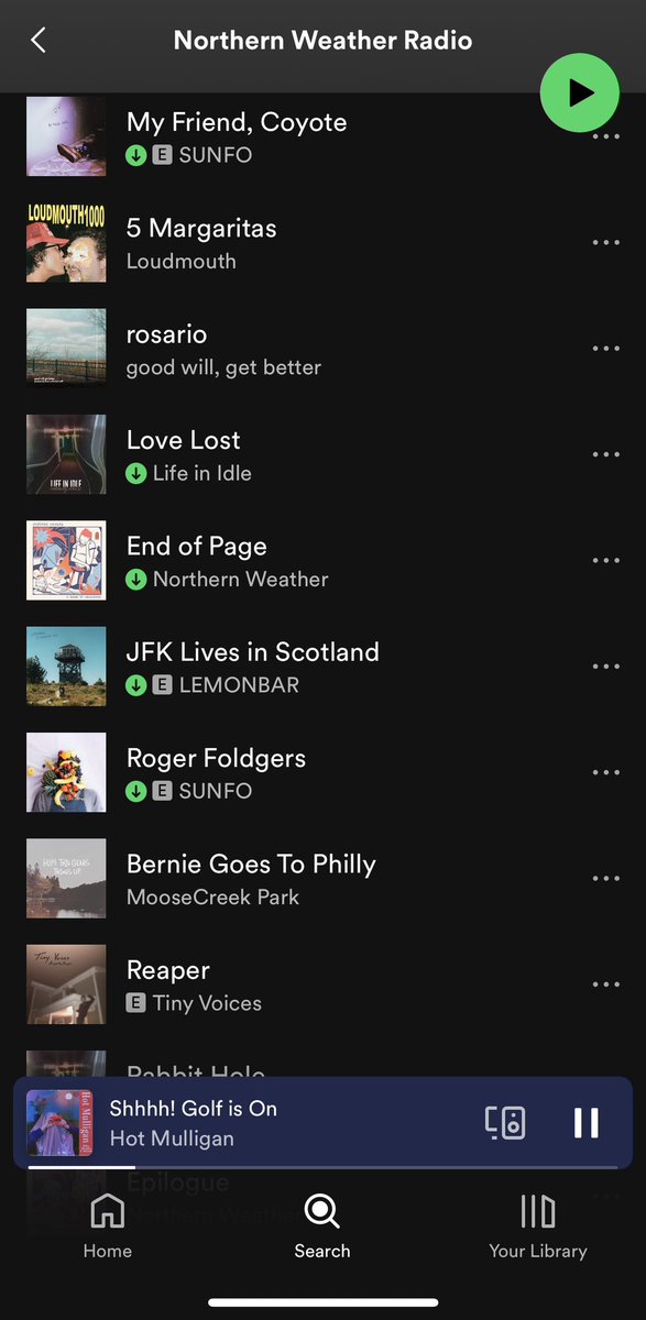 <a href="/NrthrnWthr/">Northern Weather</a> radio is 🔥 right now. Featuring <a href="/LEMONBAR_CLE/">LEMONBAR</a> <a href="/sunfobandok/">SUNFO</a> <a href="/moosecreekpark/">MooseCreekPark</a> and <a href="/lifeinidle/">Life in Idle (Ohio Emo)🖤</a>