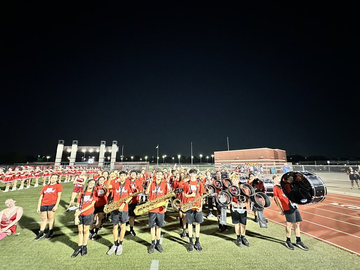 stillfightinit's tweet photo. First football game (Wildcats win!!!) and Hotter Than Hell 100k Bike Ride in the books! Ready for a restful Sunday and some productive rehearsals next week! Go Red! #marchingband #wwhs #CodeRed #FridayNightLights #hotterthanhell2023 https://t.co/pQ8ecY4wSN