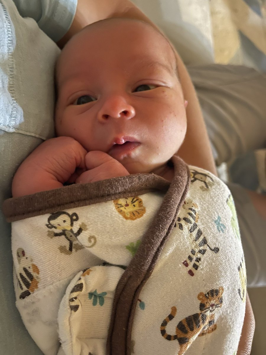JasonLambNews's tweet photo. I’m an uncle! So thankful that I’ve been able to spend this last week with my sister, brother-in-law and rest of my family getting to know this little guy, Matthew Nicholas Mueller! https://t.co/TIw3ZJNfGX
