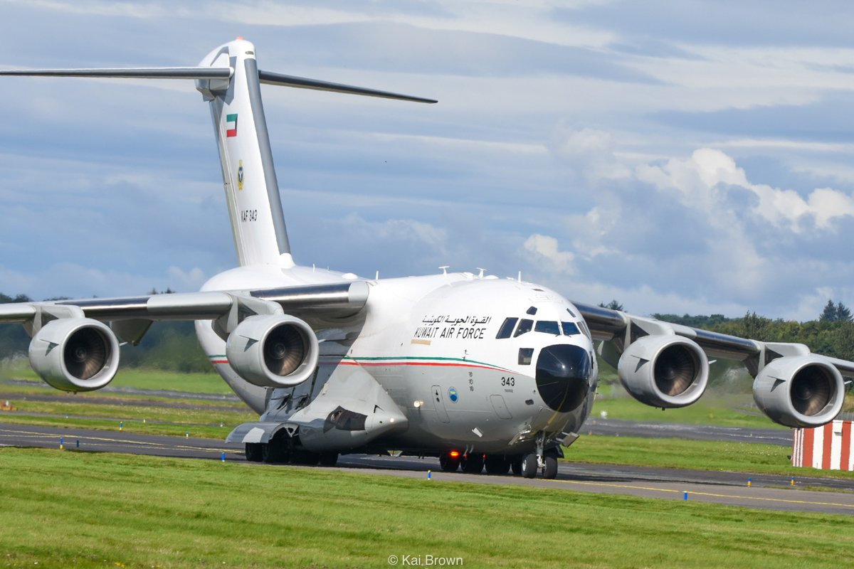KB_Photos07's tweet photo. Kuwait Air Force KAF343 C17 departs Prestwick today 26/08/23 #KAF343 #Kuwaitairforce #KAF #C17 #Prestwickairport #military #Aviation #avgeek #aviationphotography https://t.co/ck1Q7H5wsu