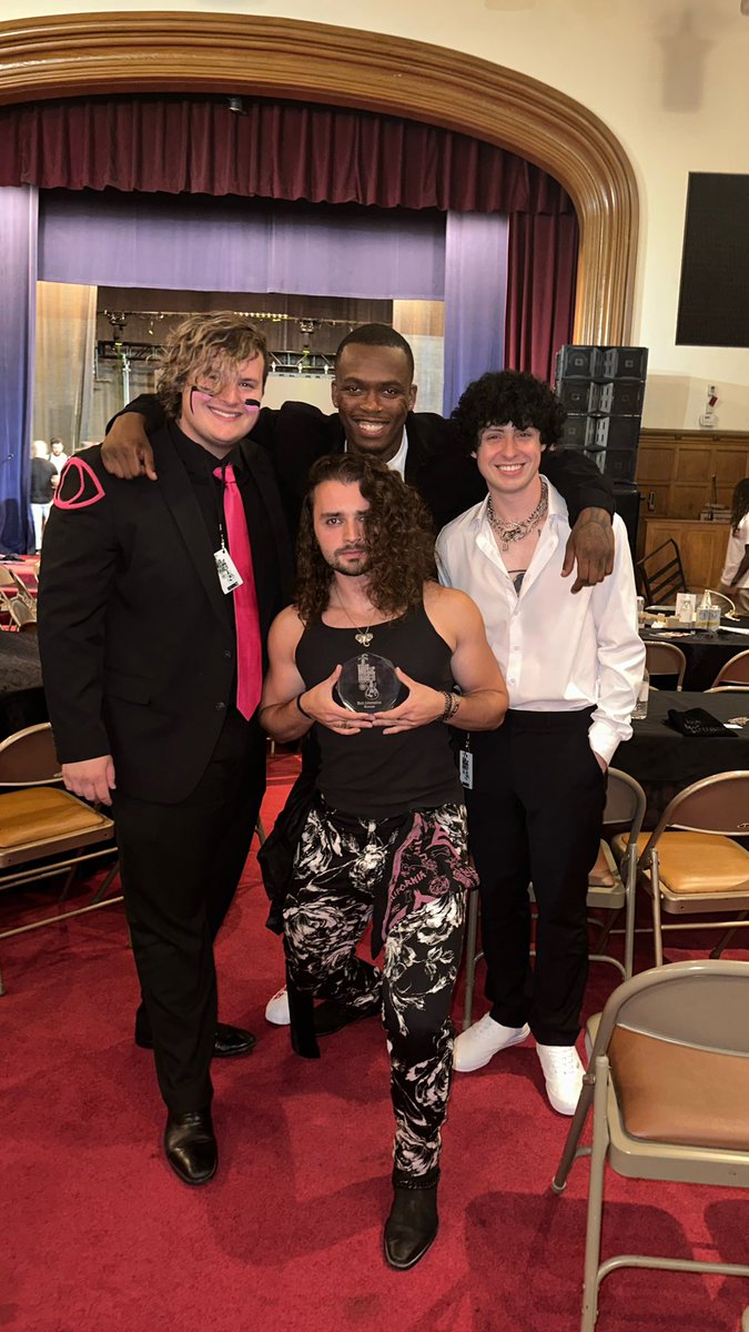 NO WAY DID WE JUST WIN BEST ALTERNATIVE BAND AT THE CLEVELAND MUSIC AWARDS! Thank you SO much to every single one of our fans, the people who took the time to vote for us at our shows, the other nominees, and everyone else who has supported us every step of the way. We❤️you all!