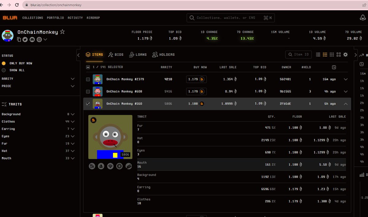 Hey <a href="/blur_io/">Blur</a>, this <a href="/OnChainMonkey/">OnChainMonkey®</a> #560 is a stolen NFT, it was stolen from me yesterday. 

I flagged it on <a href="/opensea/">OpenSea</a> and I hope you will also flag it or remove the ability to bid on it from your platform.