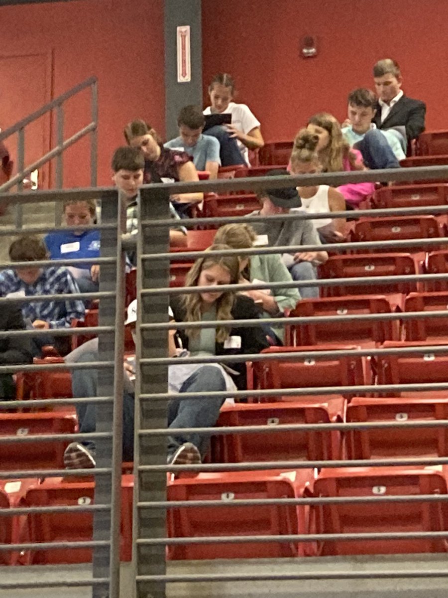 KateBartling's tweet photo. Today was another first in a long time for our chapter… had members Hailey and Kenedi participate in State FFA Livestock Judging contest in Ames! Members and Bartling learned a lot about the contest and are ready to do better next time! #IFACadetPride #GrowthMindset https://t.co/878VDY0lnM