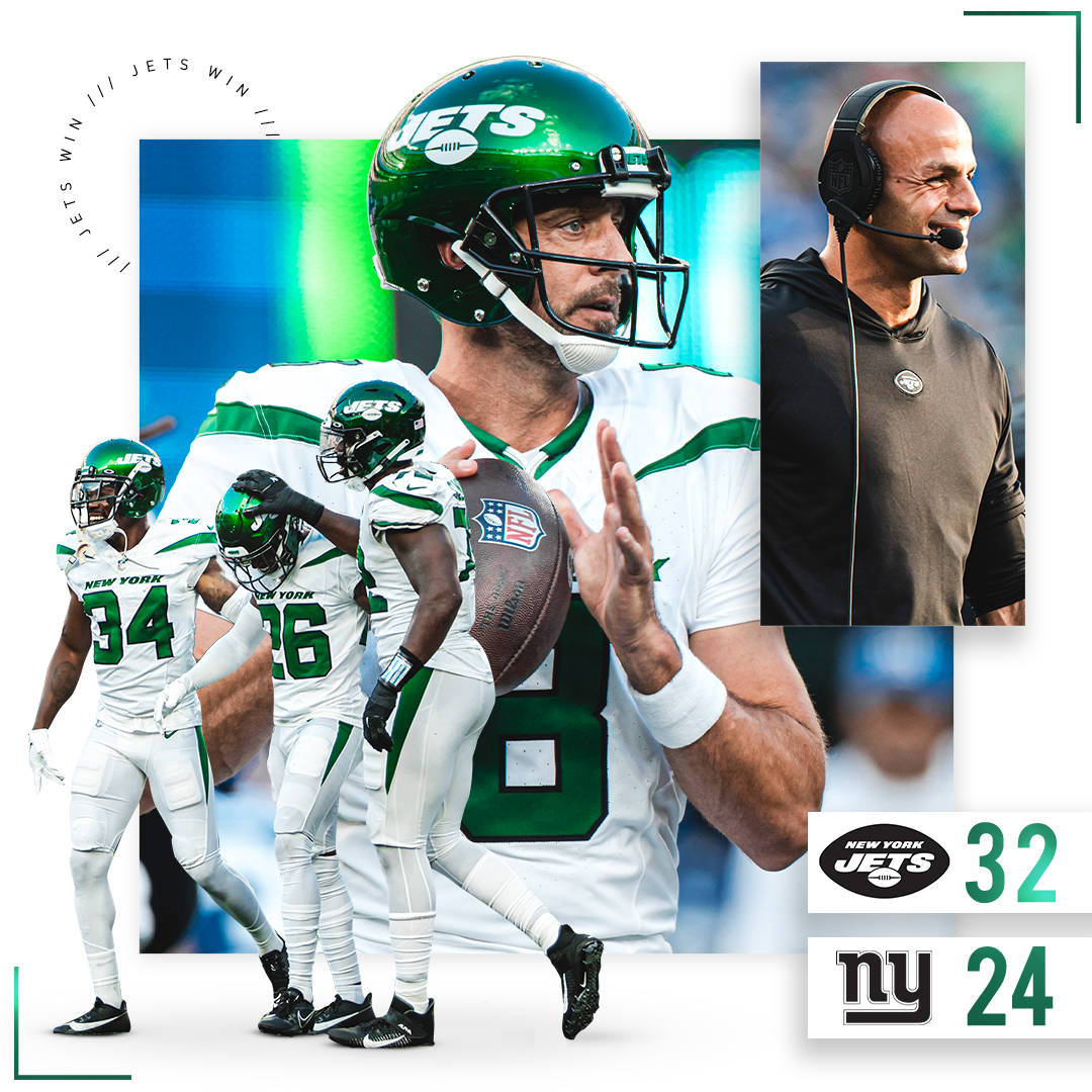 nyjets's tweet photo. Finishing off the preseason with a W! https://t.co/SLzEZhtHyO