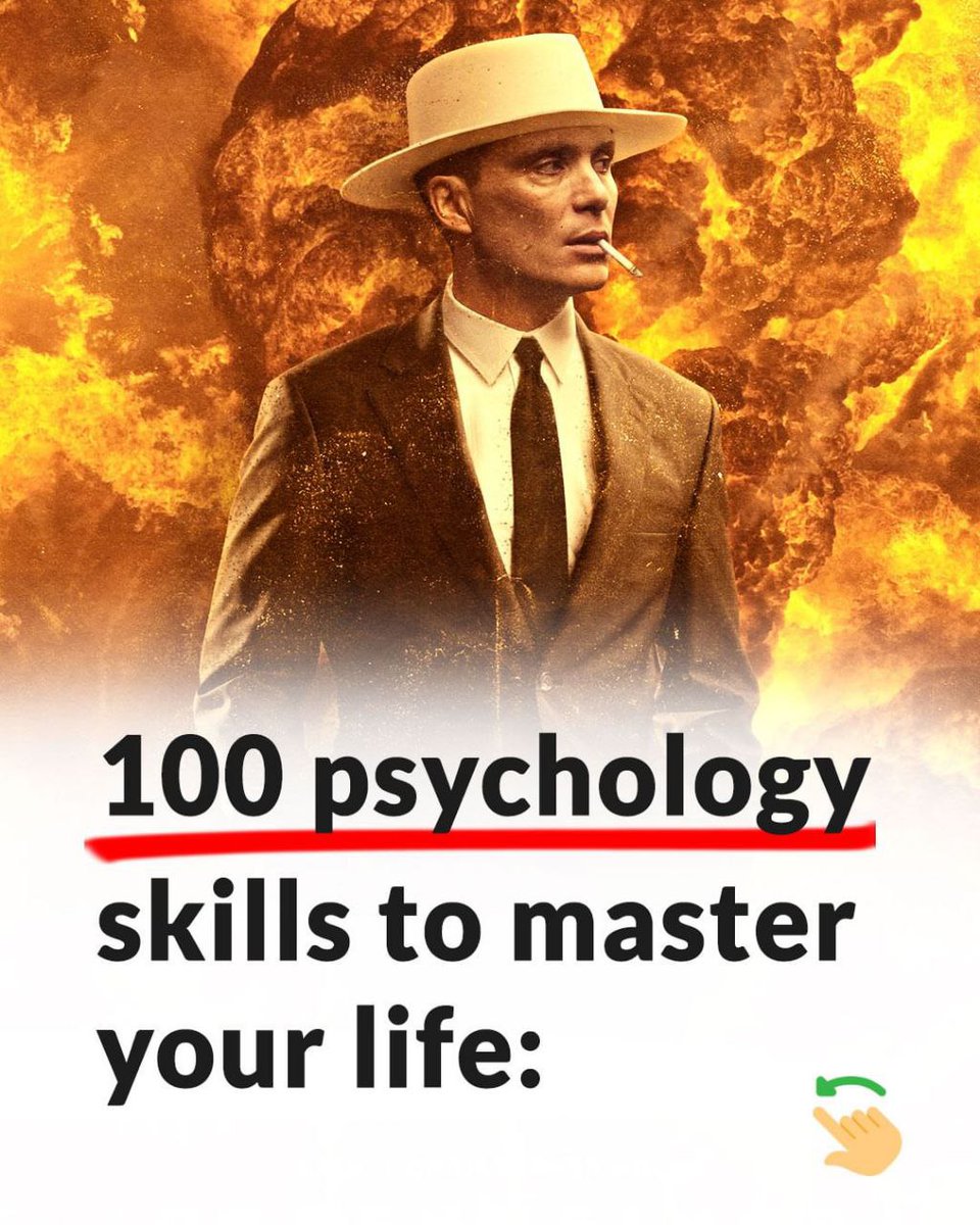 100 psychology skills needed to master your life!