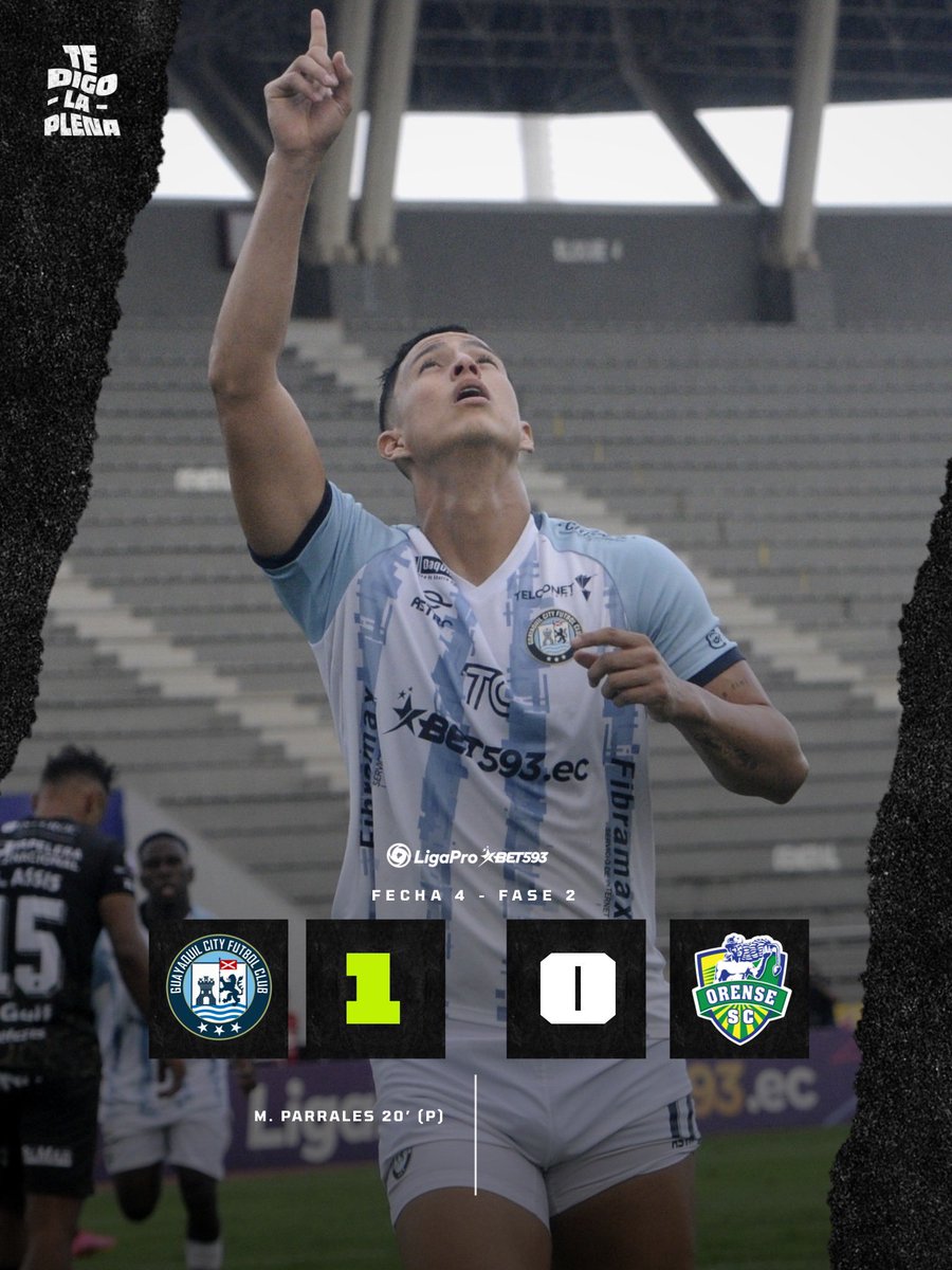 #TeDigoLaPlena | #LigaProBet593 🇪🇨 

FINAL
<a href="/GuayaquilCityFC/">Guayaquil City FC</a> 1️⃣-0️⃣ <a href="/Orense_SC/">Orense Sporting Club</a> 
 
¡HASTA QUE GANÓ EL CITY!

Guayaquil City quiere dar pelea en el descenso, ganó con el solitario gol de penal por parte de Miguel Parrales. Gonzalo Valle también fue clave.