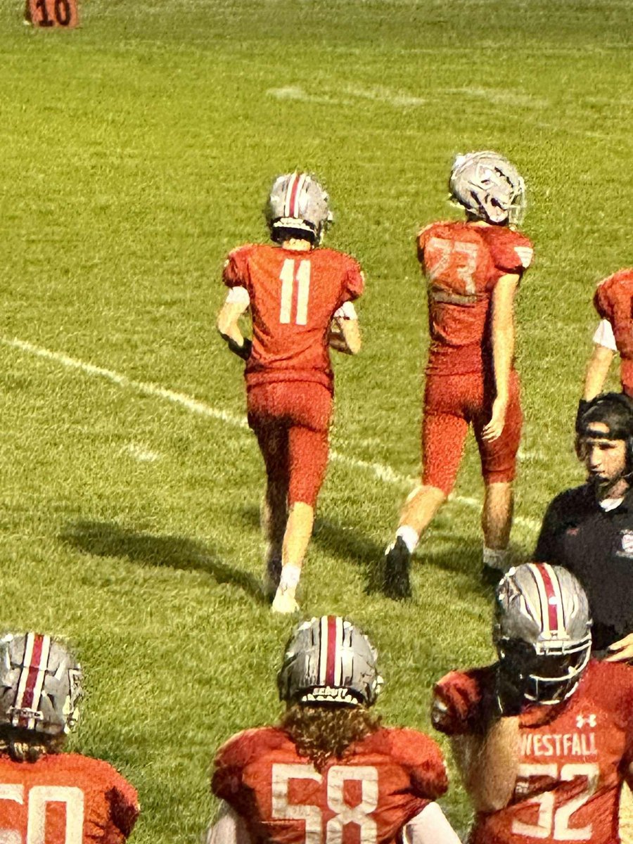 Connor009911492's tweet photo. Week 2 lost 42-6. Had 6 tackles and one pass break up. 
Learn from mistakes and move forward
#11, #redjerseys, #westfallfb https://t.co/jb46F2jYoJ