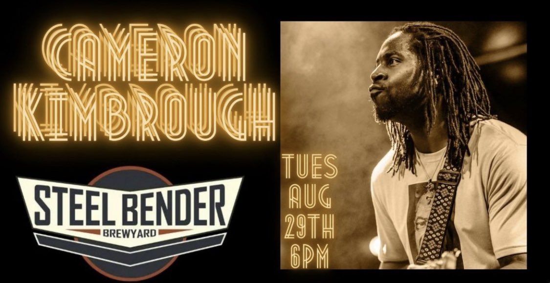 𝗟𝗜𝗩𝗘 𝗠𝗨𝗦𝗜𝗖 𝗧𝗨𝗘𝗦𝗗𝗔𝗬!
𝐂𝐚𝐦𝐞𝐫𝐨𝐧 𝐊𝐢𝐦𝐛𝐫𝐨𝐮𝐠𝐡
8.29 // 6-8:30 p.m. 
⁠
The grandson of Mississippi Hill Country Blues Legend Junior Kimbrough, the Blues is Cameron's destiny.
⁠
#BuiltToBrew #MusicToMyBeers #ListenLocal #NMcraftbeer #newmexico #albuquerque