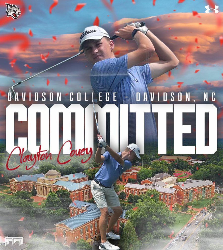 WilliamReedGolf's tweet photo. Congratulations Clayton Couey who has committed to play golf at Davidson College. https://t.co/1vQ0cENie7