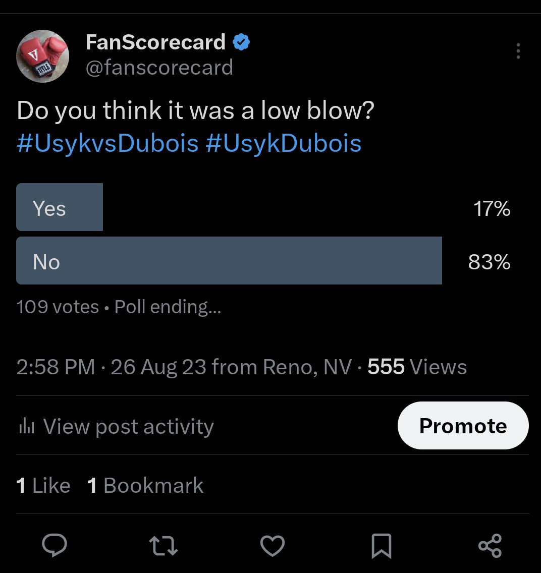 fanscorecard's tweet photo. @MichaelBensonn According to #FanScorecard the fans thought it was a legal shot. https://t.co/LfDmzuCgMh