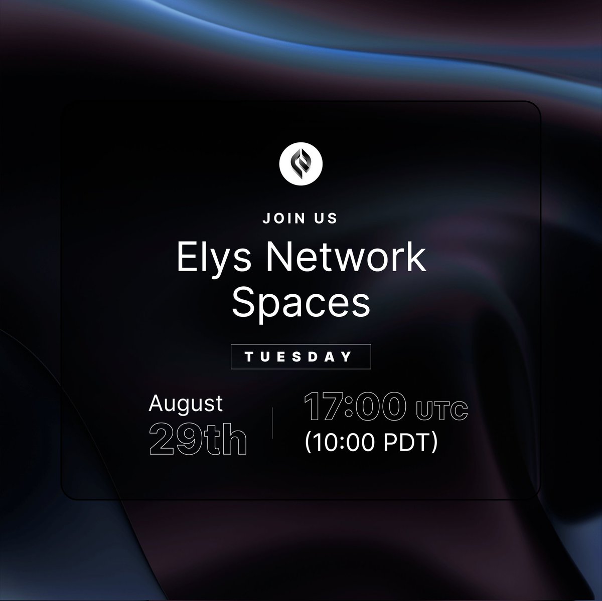 elys_network's tweet photo. We are excited to host our first Spaces on Tuesday August 29th, 1700 UTC. 

Topics include testnet progress, roadmap, website launch, and Q&amp;A. Please join us to learn more about Elys Network ⚛️ 
 https://t.co/dYKjXKQkQO

#Cosmos #CosmosEcosystem #usdc #dex #DeFi https://t.co/YN4LGyfdF5