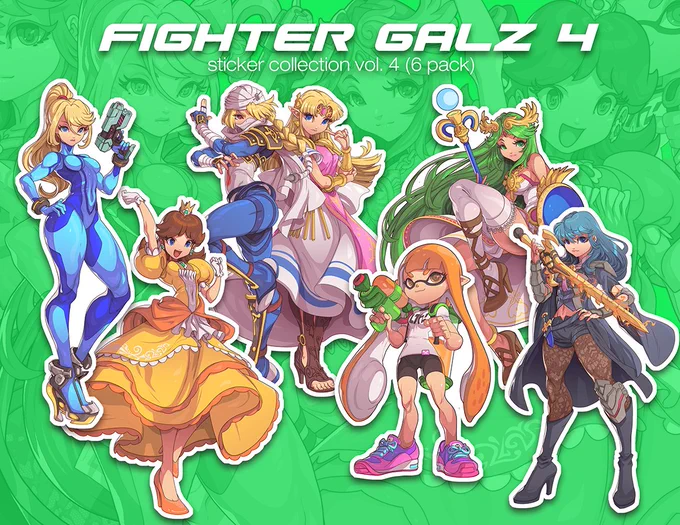 a new sticker set is coming mid september! in the mean time, here are some sets you can snag at  #edwinhuang #peach #xenoblade #byleth #fireemblem #stickerapp 