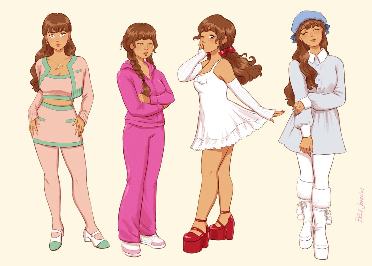 「Isi outfits  」|Bev Johnson 🌸のイラスト