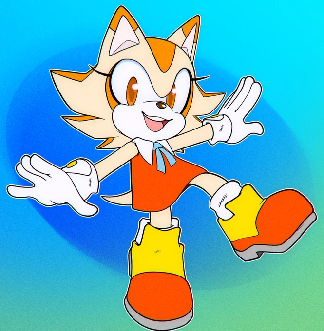 felt inspired - Cream the Hedgehog?   time  *moves chair*  the 