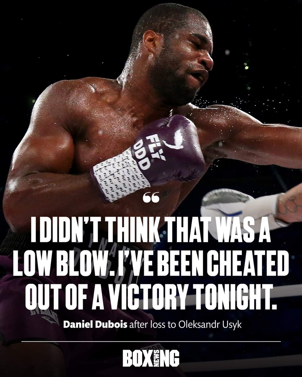 LoadedSport's tweet image. Was this a low blow in the #UsykDubois fight?

Think we should have had a new champion tonight 🤔