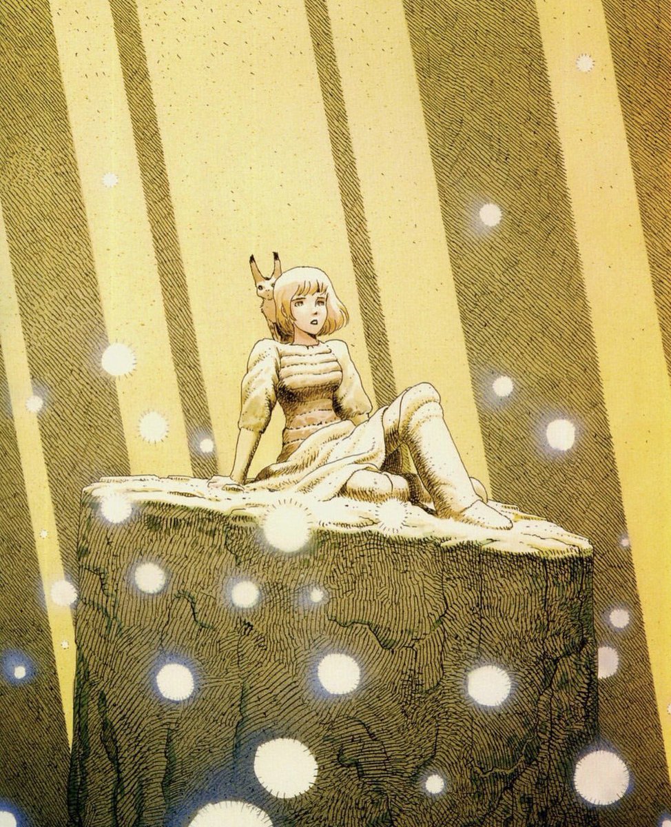 Illustration by Hayao Miyazaki and Mœbius from the art book "Miyazaki-Moebius: Exhibition Catalogue"