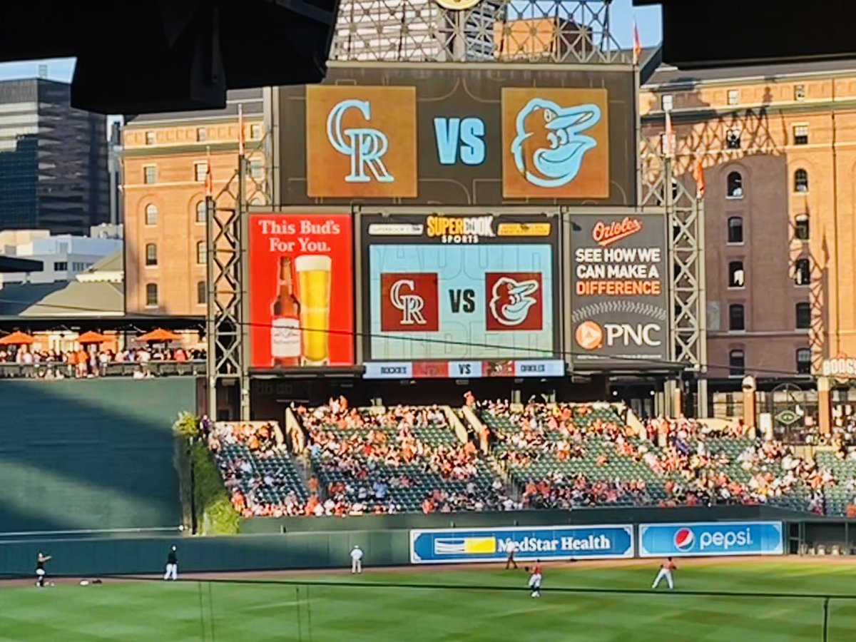 kaje00's tweet photo. First time #CamdenField! Let’s go @Rockies https://t.co/M9slPOT2L2
