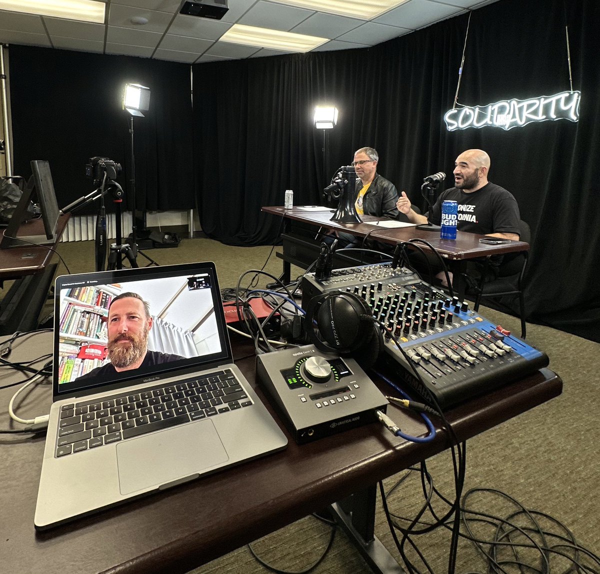OrganizingMnstr's tweet photo. Stay tuned. Just recorded our latest #UnionOrBust episode with @UnionDrip . This episode is full of #solidarity https://t.co/SgNwzz7VZI