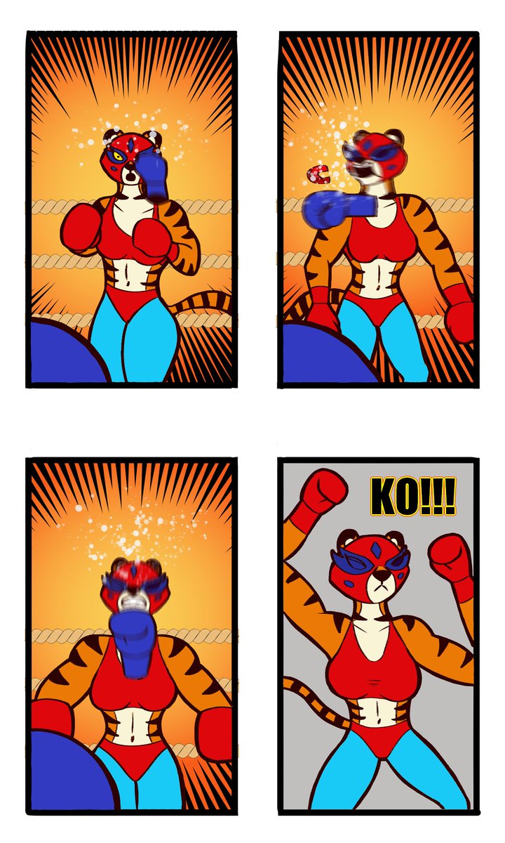 RogerRedcliffe's tweet photo. Comic panel commission for anon. Boxing POV against Torami, where she was dominated and KOed!
#furry #female #commission #comic #boxing #tigress #torami #animalboxing #pov #digitalmedia https://t.co/vRut2j5i0e
