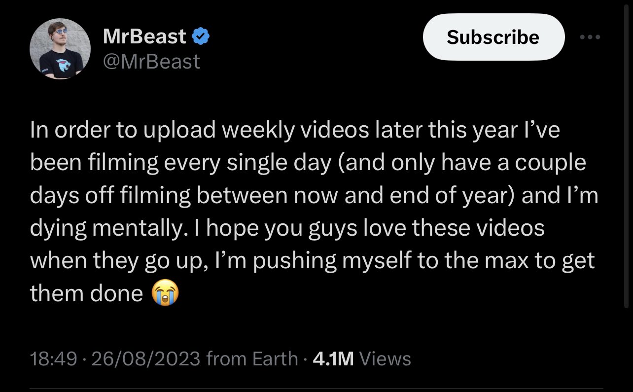 Mr Beast reveals crazy reason he hasn't been uploading videos - Dexerto
