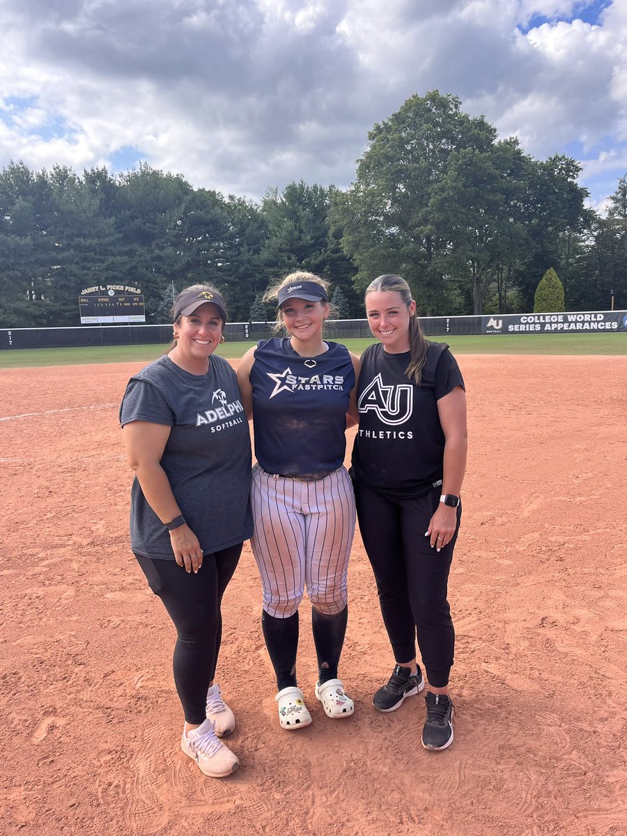 CaseyYacovelli's tweet photo. I had such an amazing time at the @AdelphiSb prospect camp! Thank you to @CoachCarla_AU  and staff for making this day memorable! @PAStarsFP_Gold https://t.co/FPS738aIYq