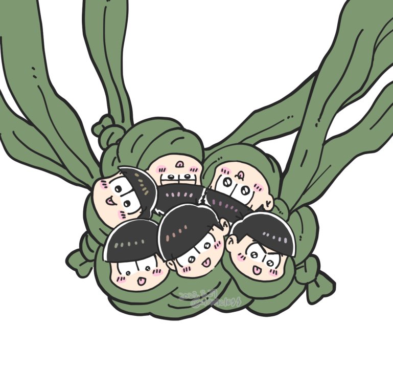 ちいかわ「『むすびなおし』 あまりにも怖くて可愛いかった(※松でちいかわパロ)」|ぽいえのイラスト