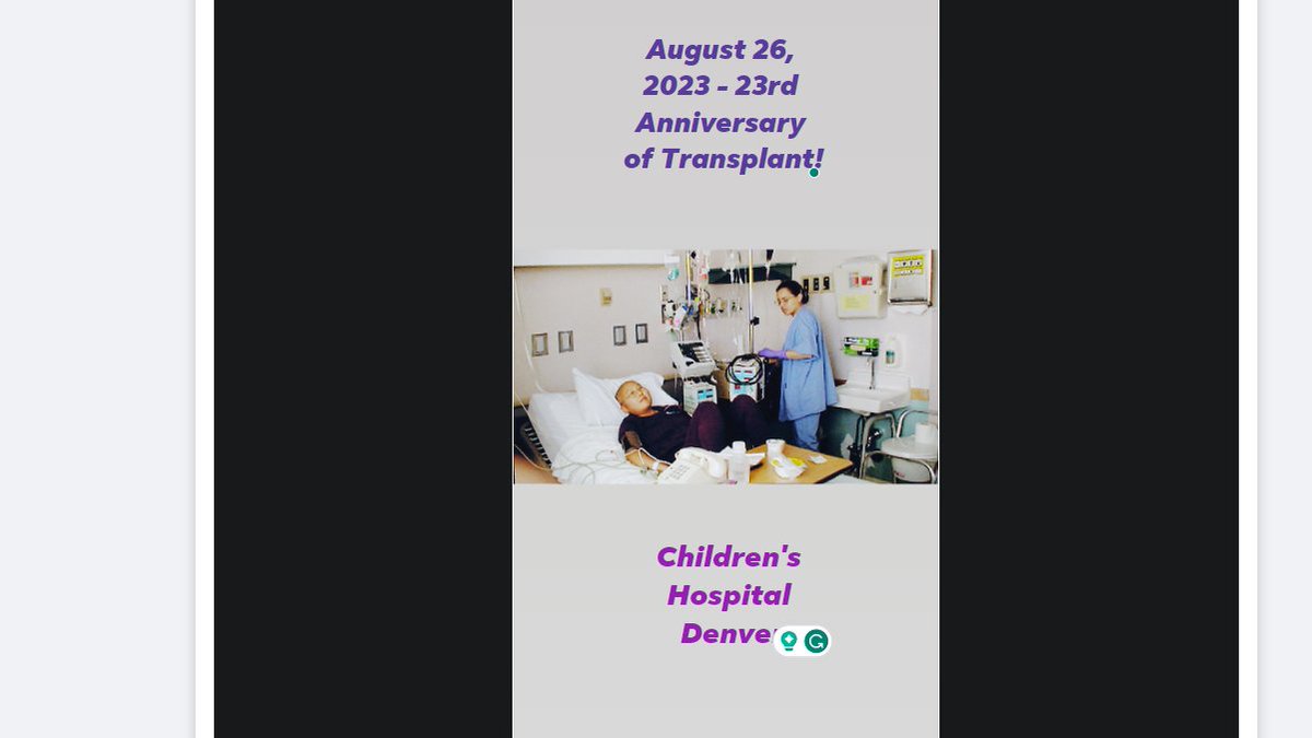 August 26, 2000 - August 26, 2023 23rd Anniversary of Transplant! #cancelbloodcancer #nonhodgkinslymphoma #cancelchildhoodcancer #transplantday #cancersurvivor #llsadvocacy #llsaction