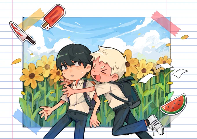  Cleaned up this drawing #thesummerhikarudied 