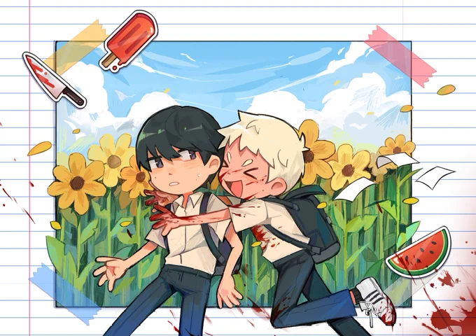  Cleaned up this drawing #thesummerhikarudied 