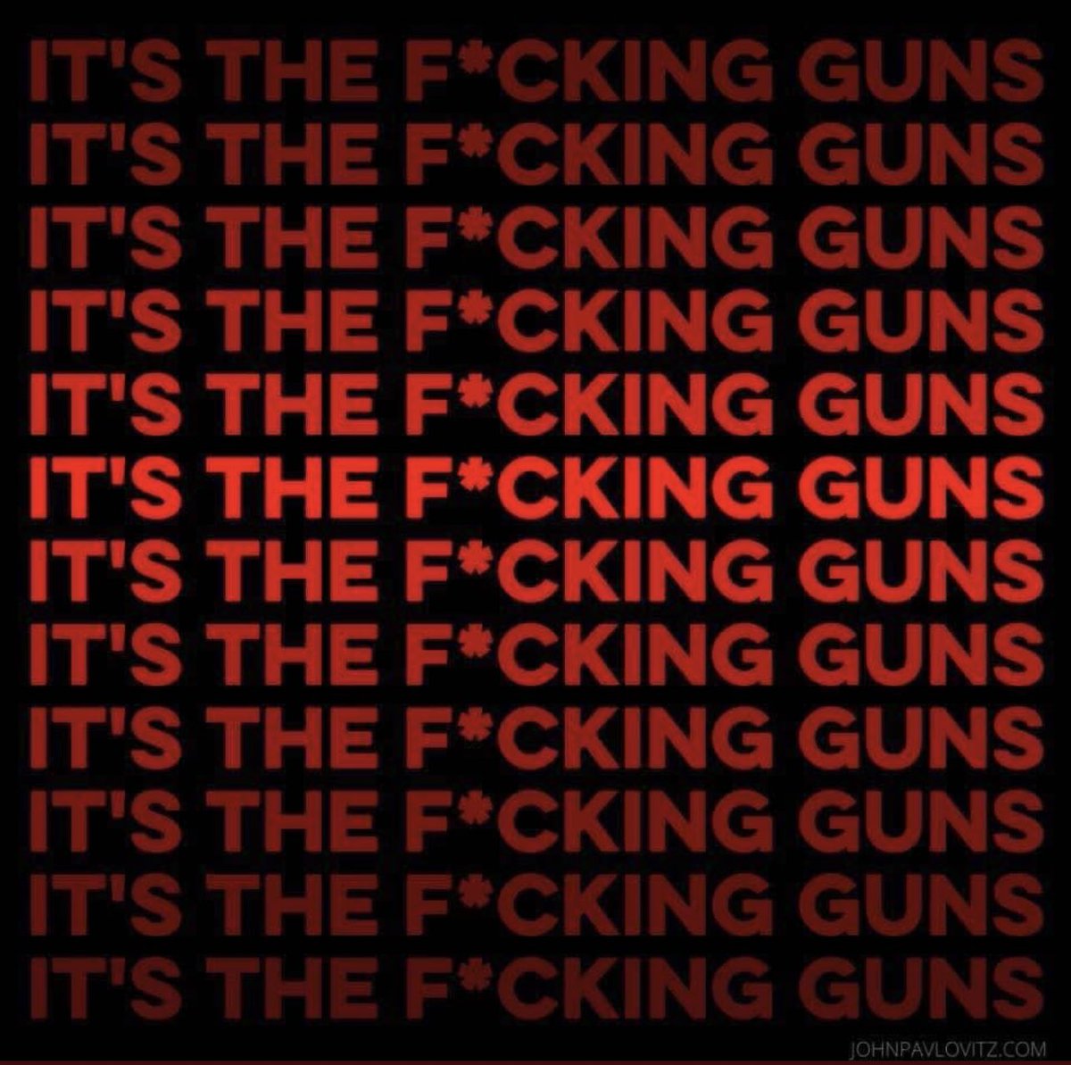 lisa_liberal's tweet photo. In case there was any question. 
It’s the fucking guns. https://t.co/OZ2x6wrVML