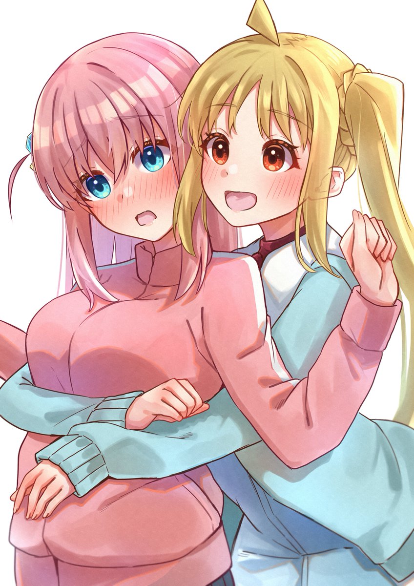 ぼ虹「久々ぼ虹#ぼっち・ざ・ろっく #後藤ひとり#伊地知虹夏 」|夜桜ゆゆ🌸㌔ネックス＠skeb受付中🎨のイラスト