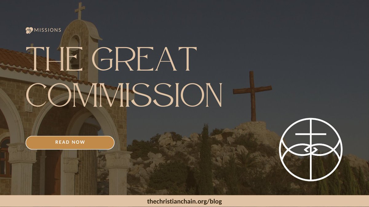 TCCFOfficial's tweet image. Have you read our blog post from this week on &quot;The Great Commission&quot; and Hudson Taylor&apos;s quote? Check it out now on our website: thechristianchain.org/blog/hudson-ta…

We&apos;d love to hear from you.

#TheGreatCommission #ChurchUnity #ChurchMissions #HudsonTaylor #ChristianChain